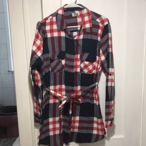 Plaid Tunic